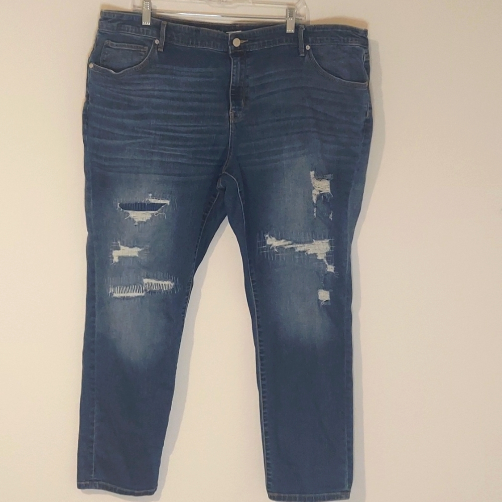 Ava & Viv skinny distressed jeans size 24W